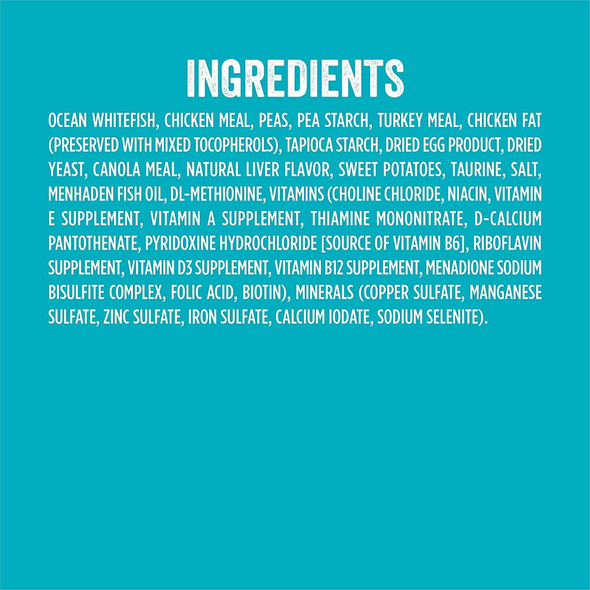 Grain Free Whitefish and Egg Cat Food H510