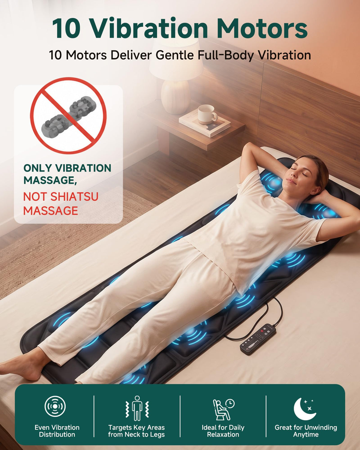 Full Body Massage Mat with Heat H87490
