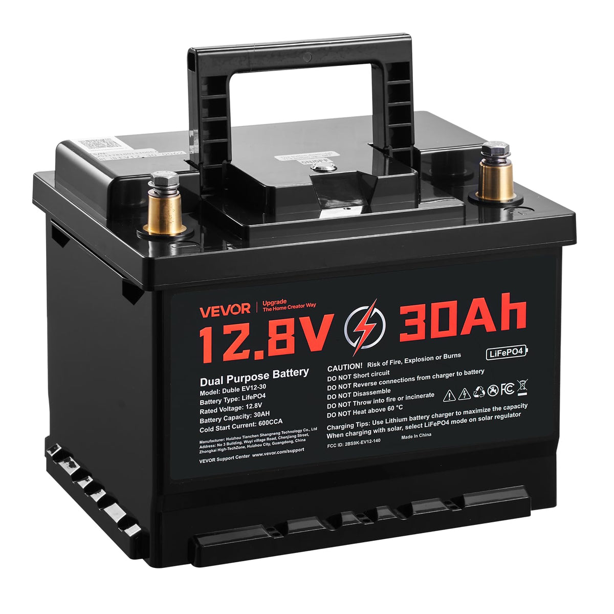 12V 30Ah LiFePO4 Dual Purpose Battery X8409