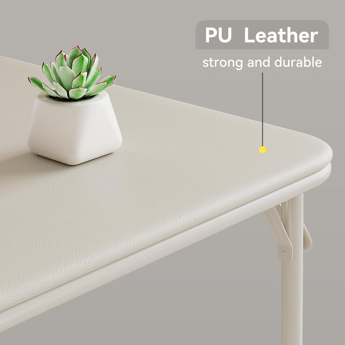 Beige Folding Card Table I96940