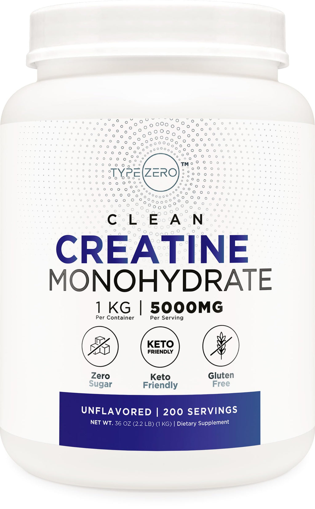 Unflavored Micronized Creatine Monohydrate 1 KG G595