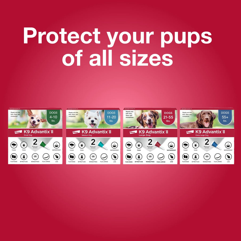 Flea, Tick & Mosquito Treatment & Prevention for Dogs Over 55 lbs G8607