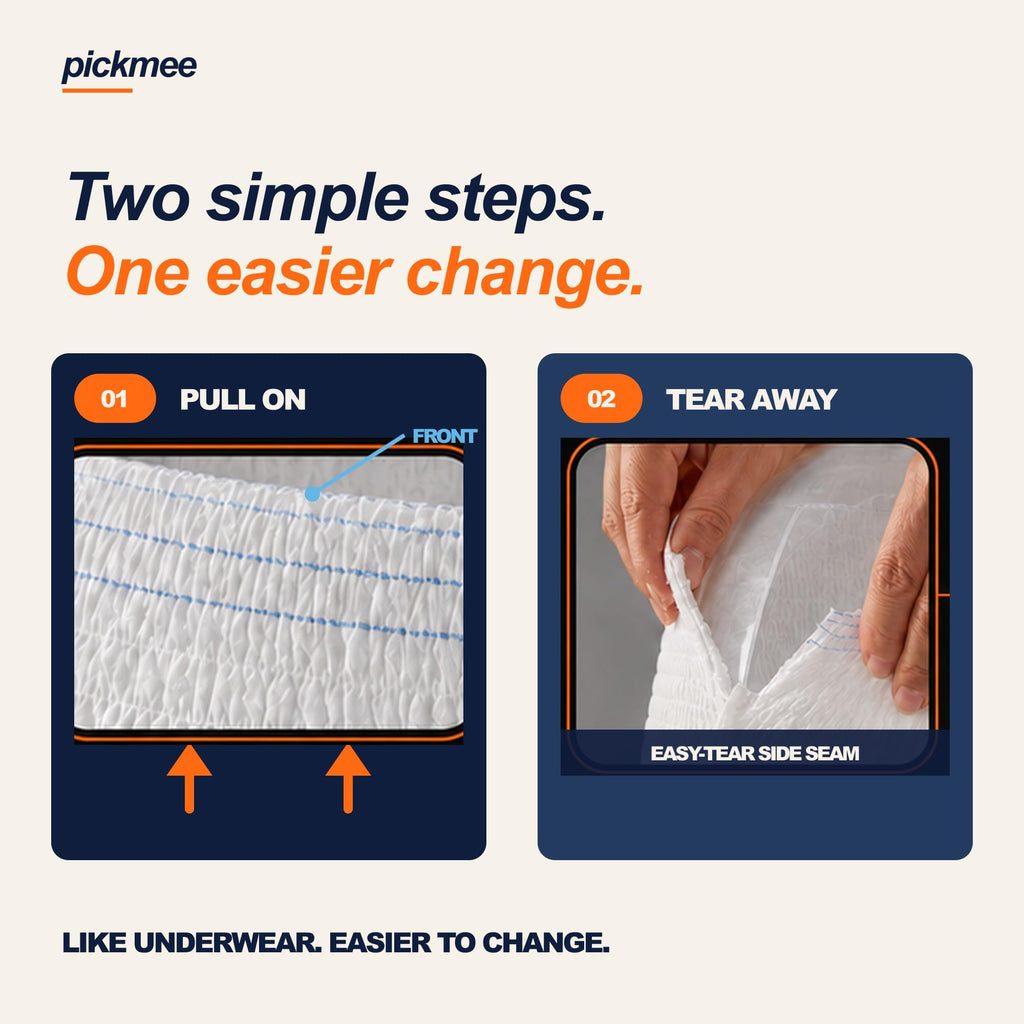 Plus Size Incontinence Underwear, 5XL, 10 Count M797