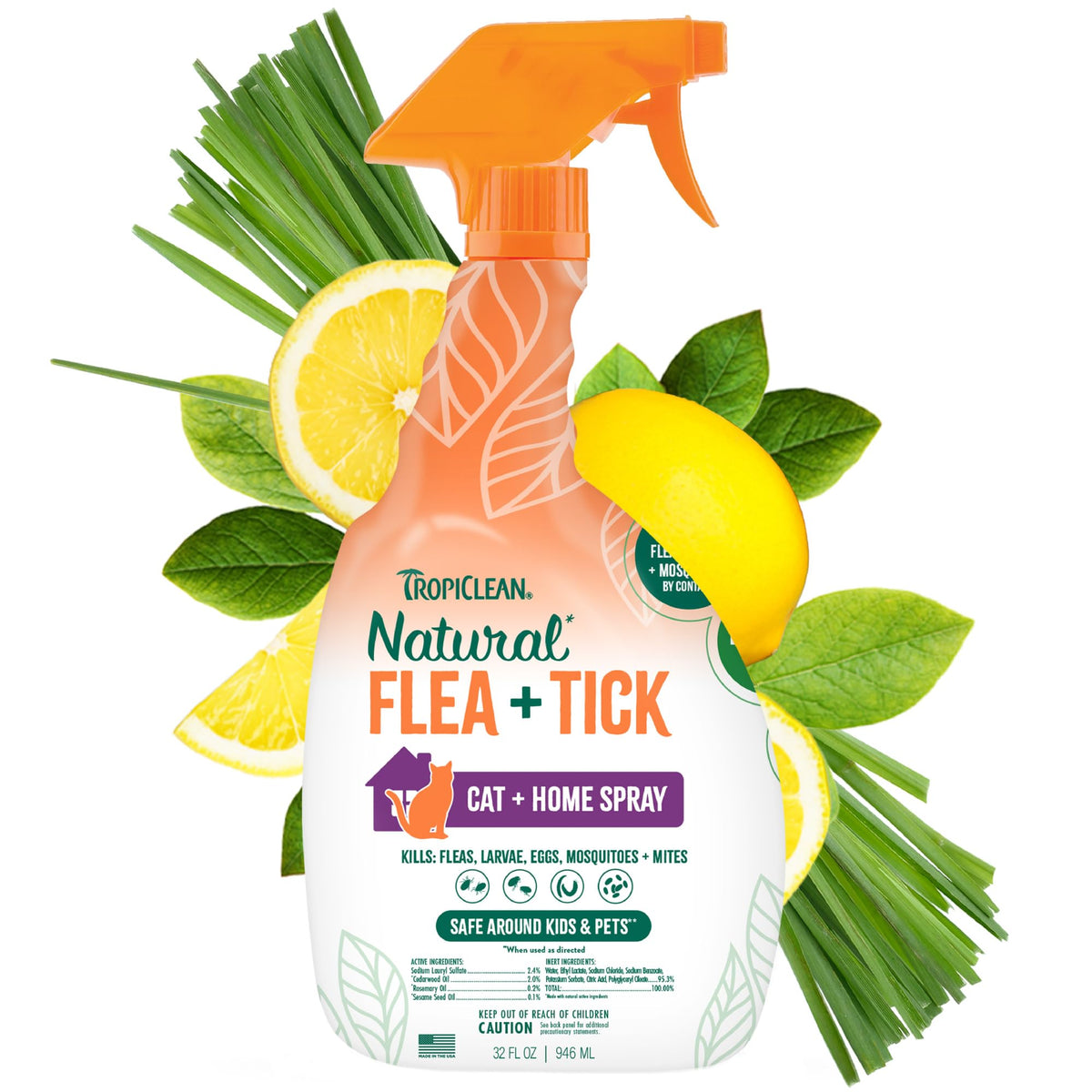 Natural Flea Spray 32oz J7598