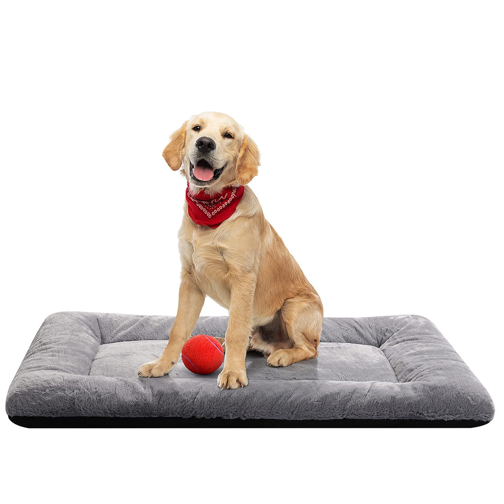 Washable Dog Crate Pad 36-Inch Gray O8577