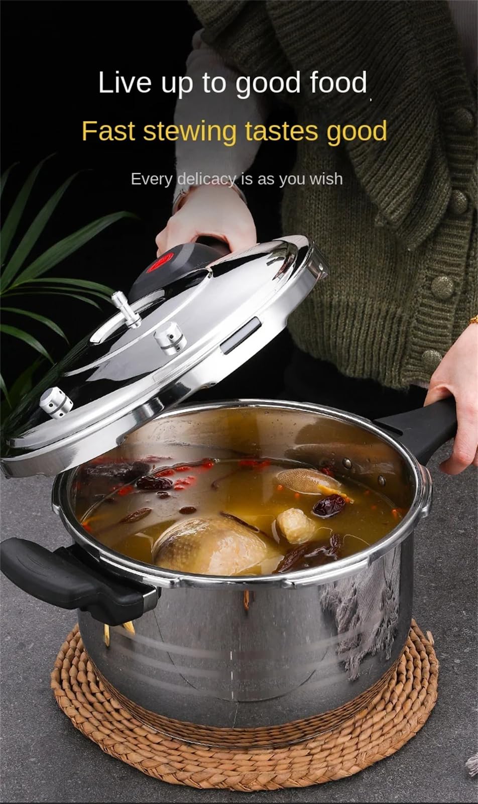 Stainless Steel 12.3L Pressure Cooker V244