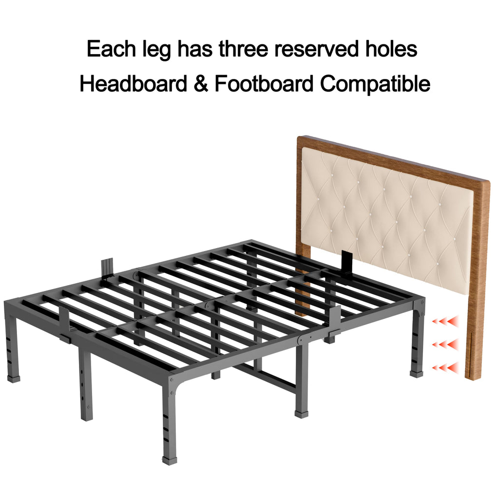 14 Inch Heavy Duty Metal Platform Bed Frame Full A721640