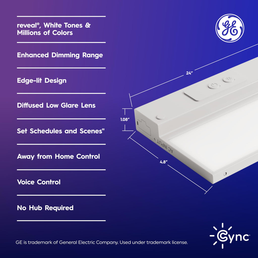 Smart LED Under Cabinet Light Bar, 24in B5381