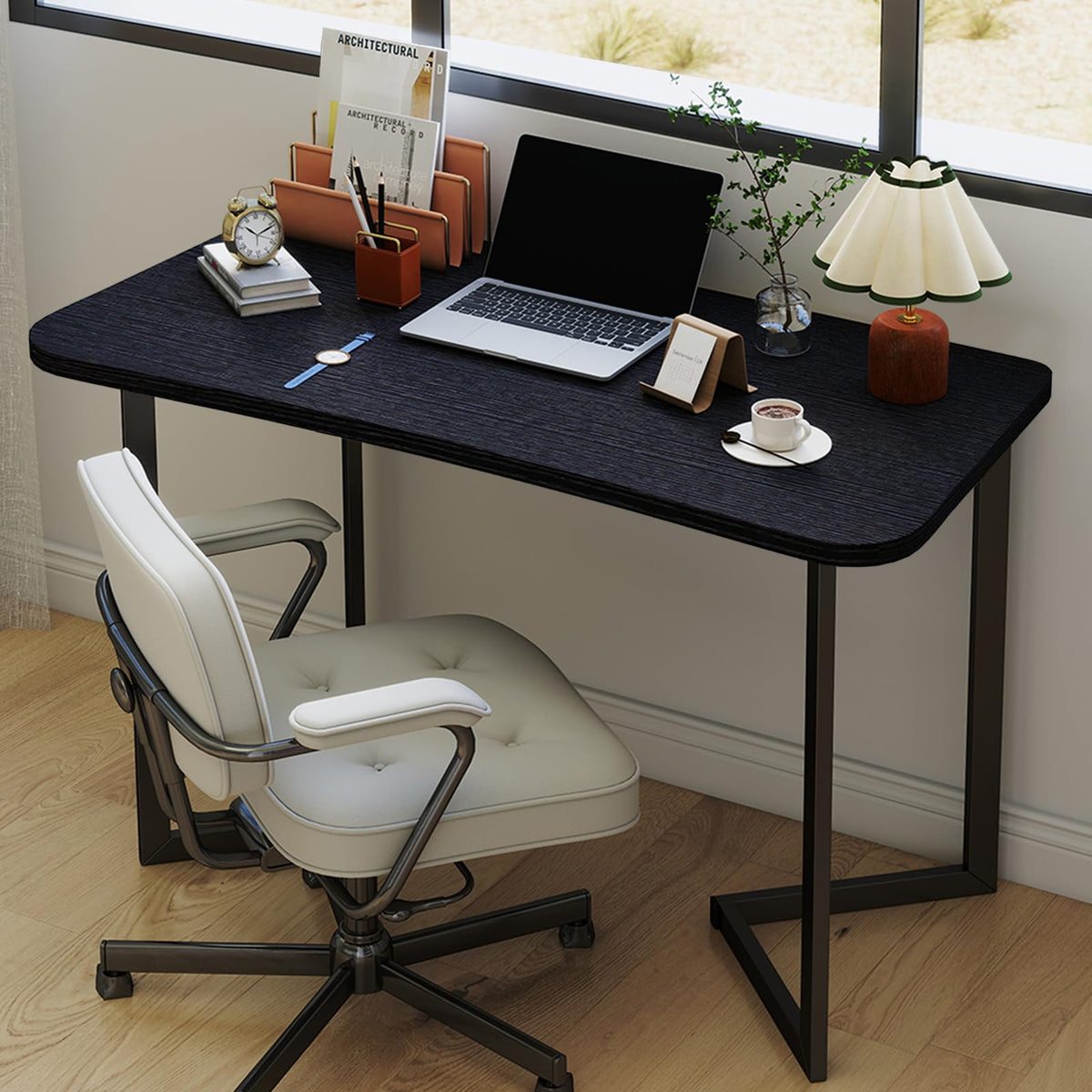 40 Inch Black Computer Desk B6517