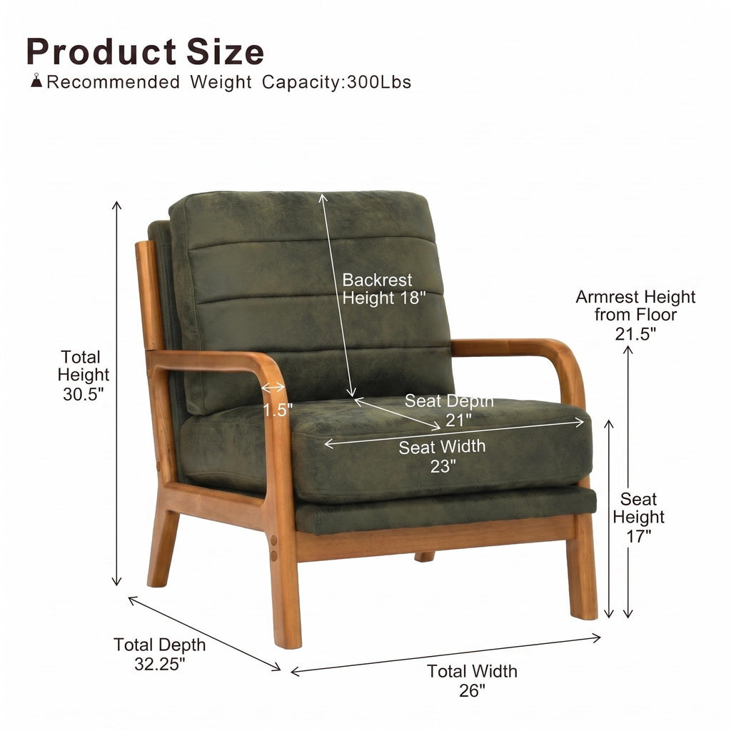 Mid Century Modern Faux Leather Accent Chair Set of 2 C138874
