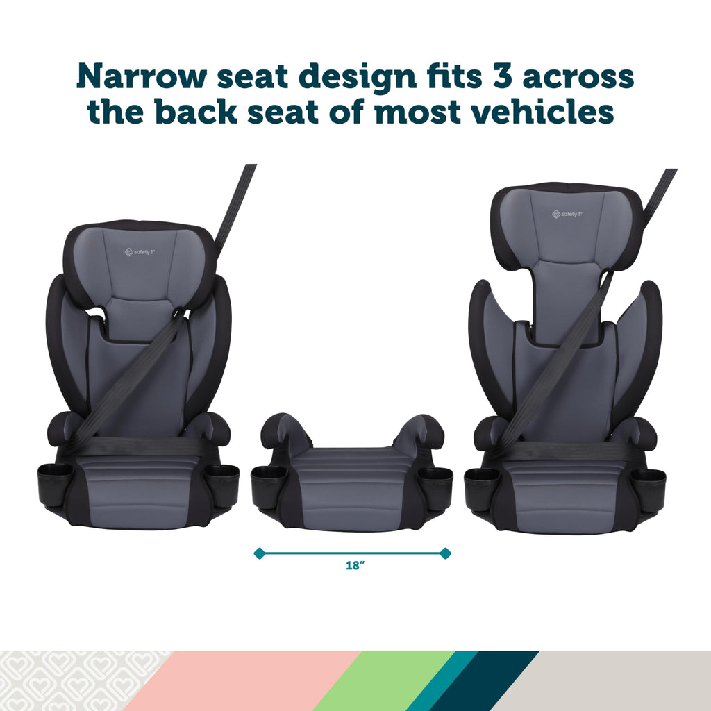 2-in-1 Booster Car Seat, High-Back to Backless, 40-100 lbs I908