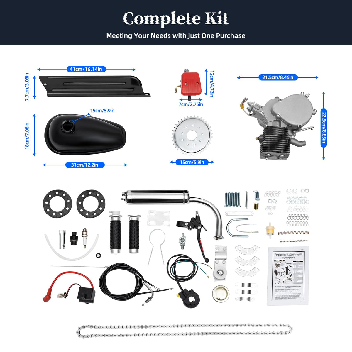 100CC 2 Stroke Bicycle Engine Kit G84241