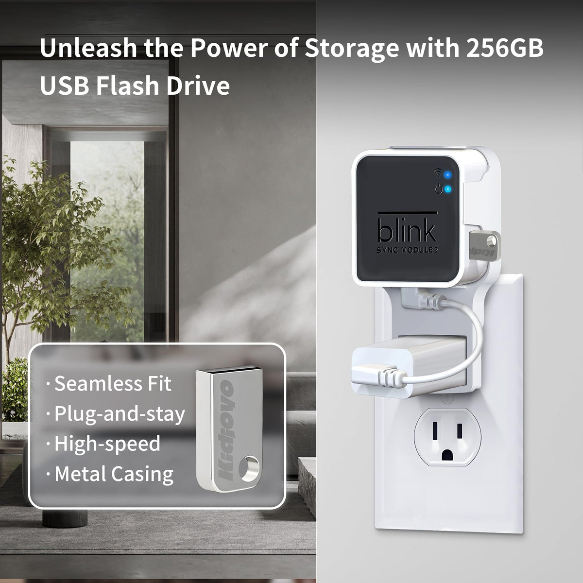256GB USB Flash Drive & Wall Mount (2 Pack) F467