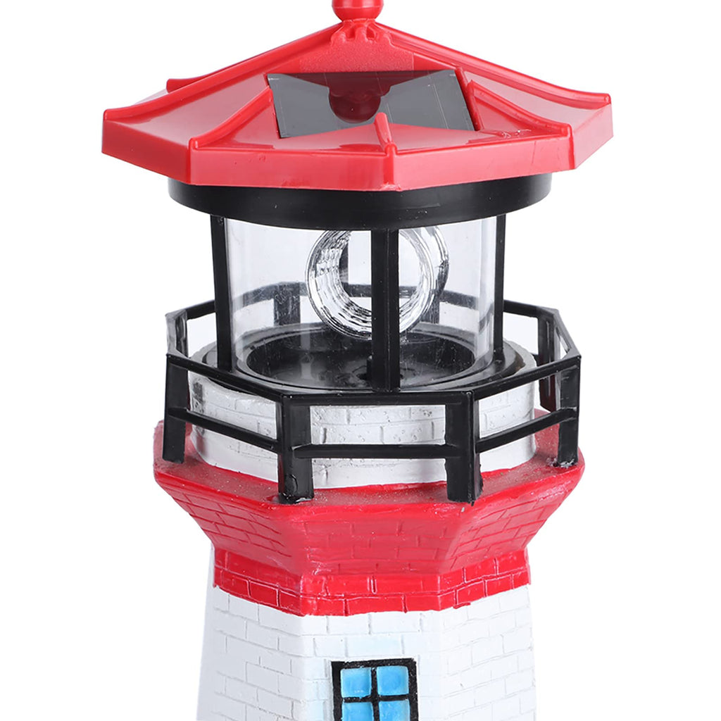 Solar Powered Rotating LED Lighthouse Z234