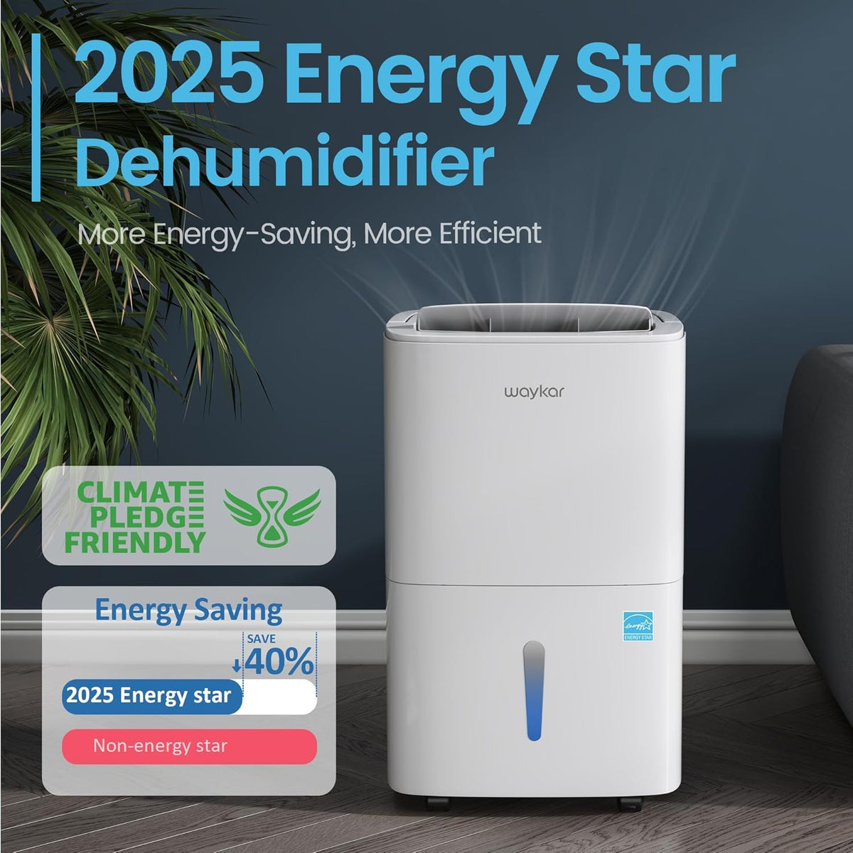 80 Pints Energy Star Dehumidifier with Drain Hose T567037