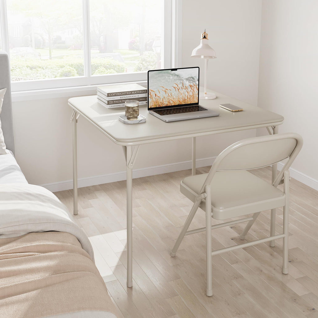 Beige Folding Card Table I96940