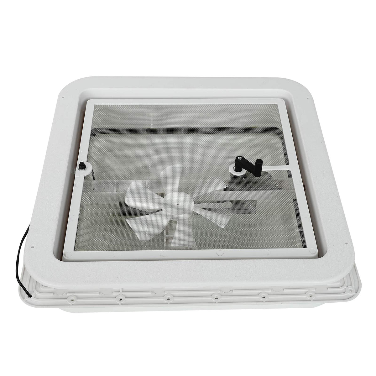 14" RV Roof Vent with 12V Fan White Lid T666222