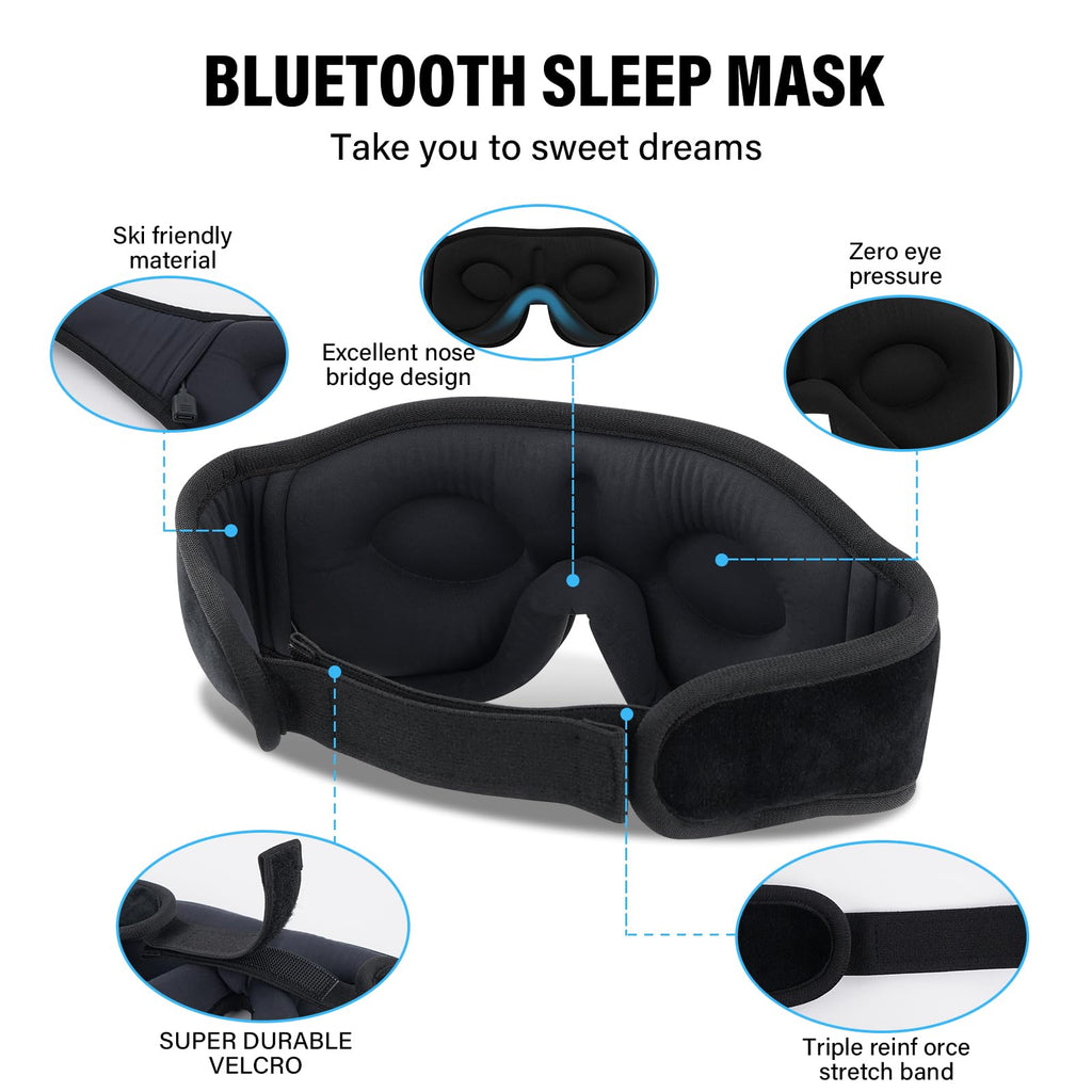 Sleep Mask with Bluetooth Headphones I80483