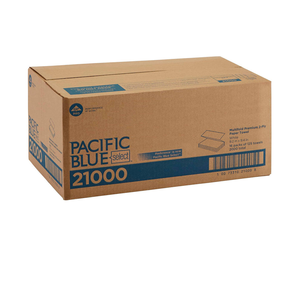 White 2-Ply Multifold Paper Towels D88775
