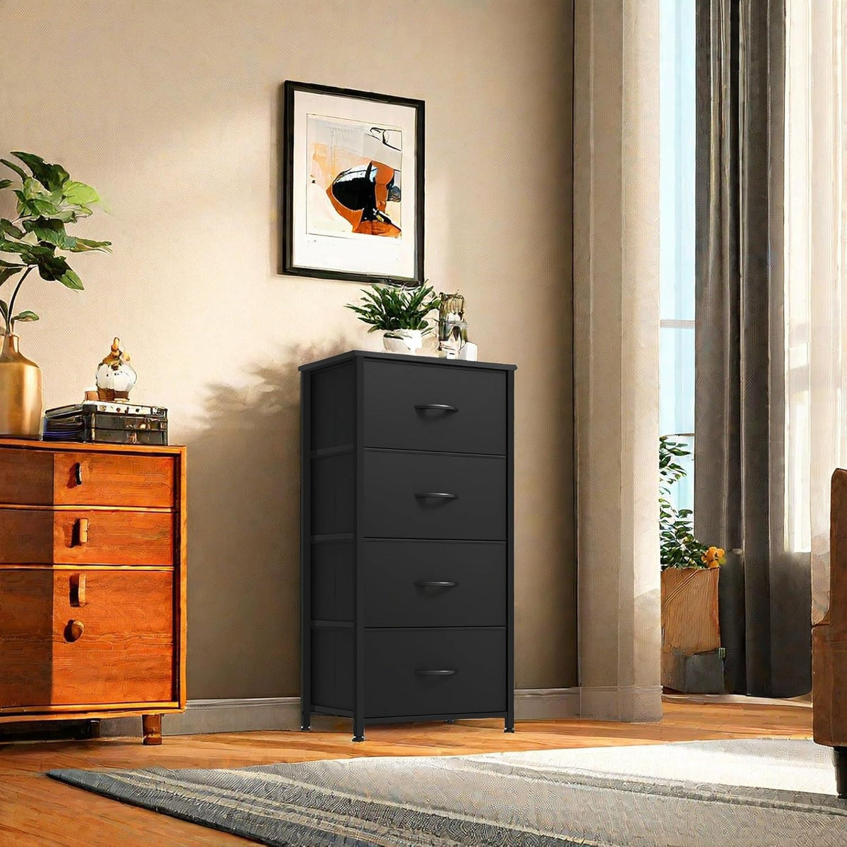 4 Drawer Fabric Dresser H784