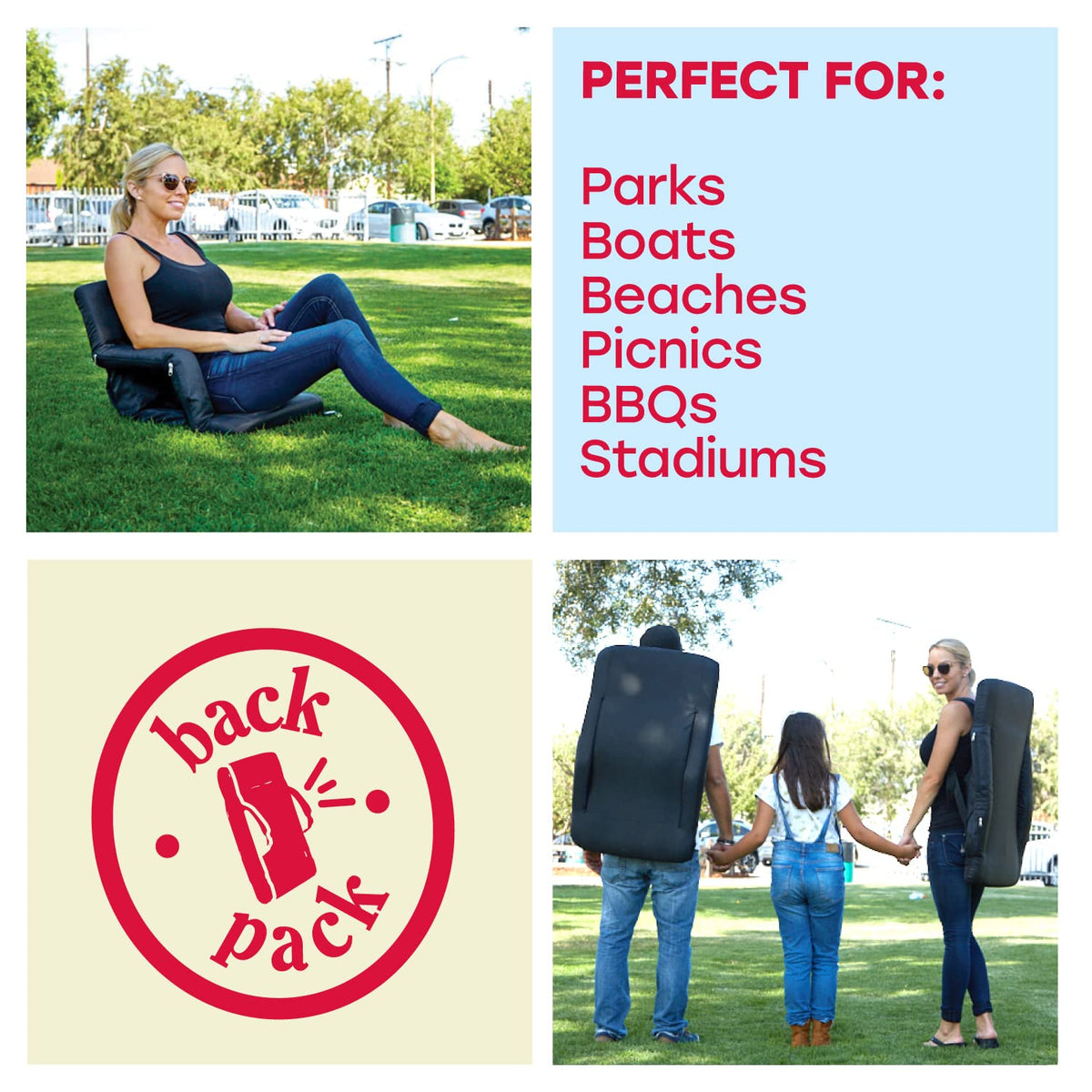 Portable Heated Stadium Seat for Bleachers D9457