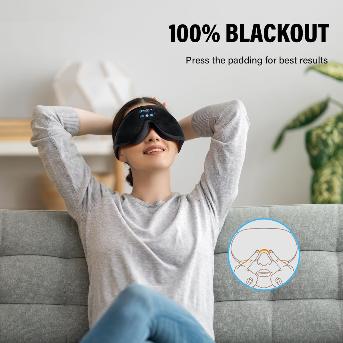 Sleep Mask with Bluetooth Headphones I80483