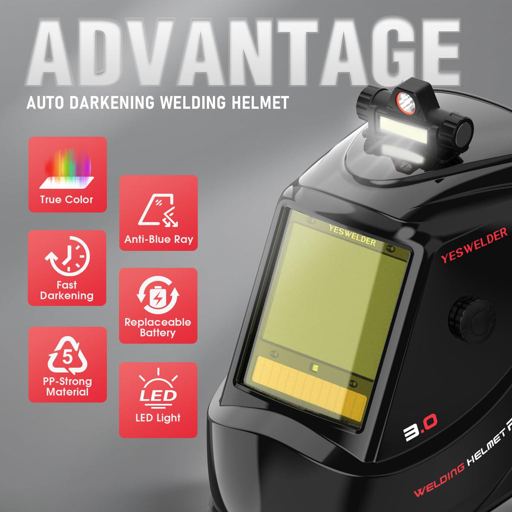 Auto-Shade Welding Helmet with Digital Filter X343