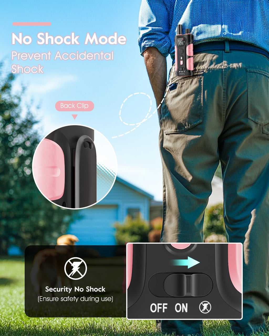 Pink Dog Training Collar with Remote S501749