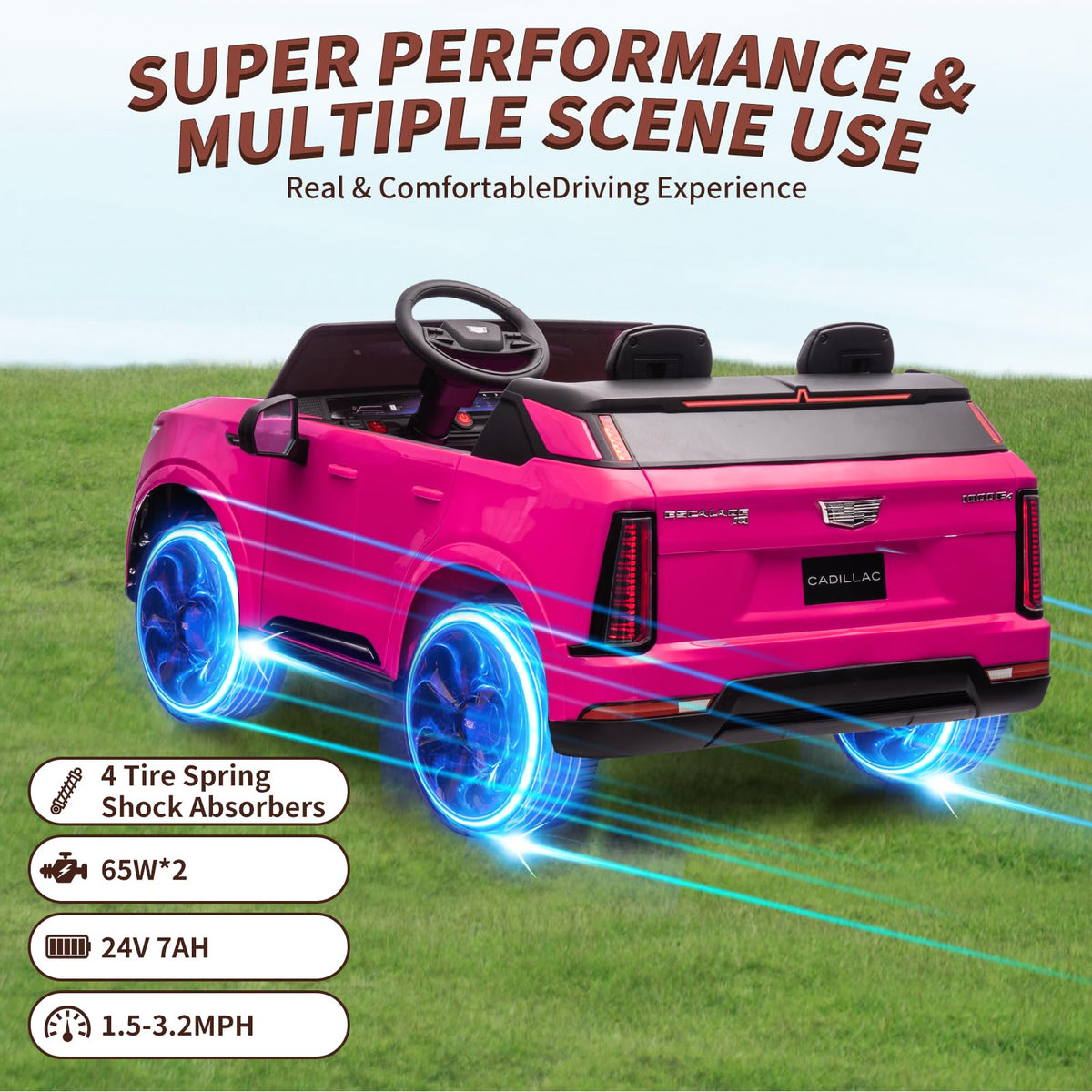 24V Battery Powered Electric Ride On Car 2 Seater X84889