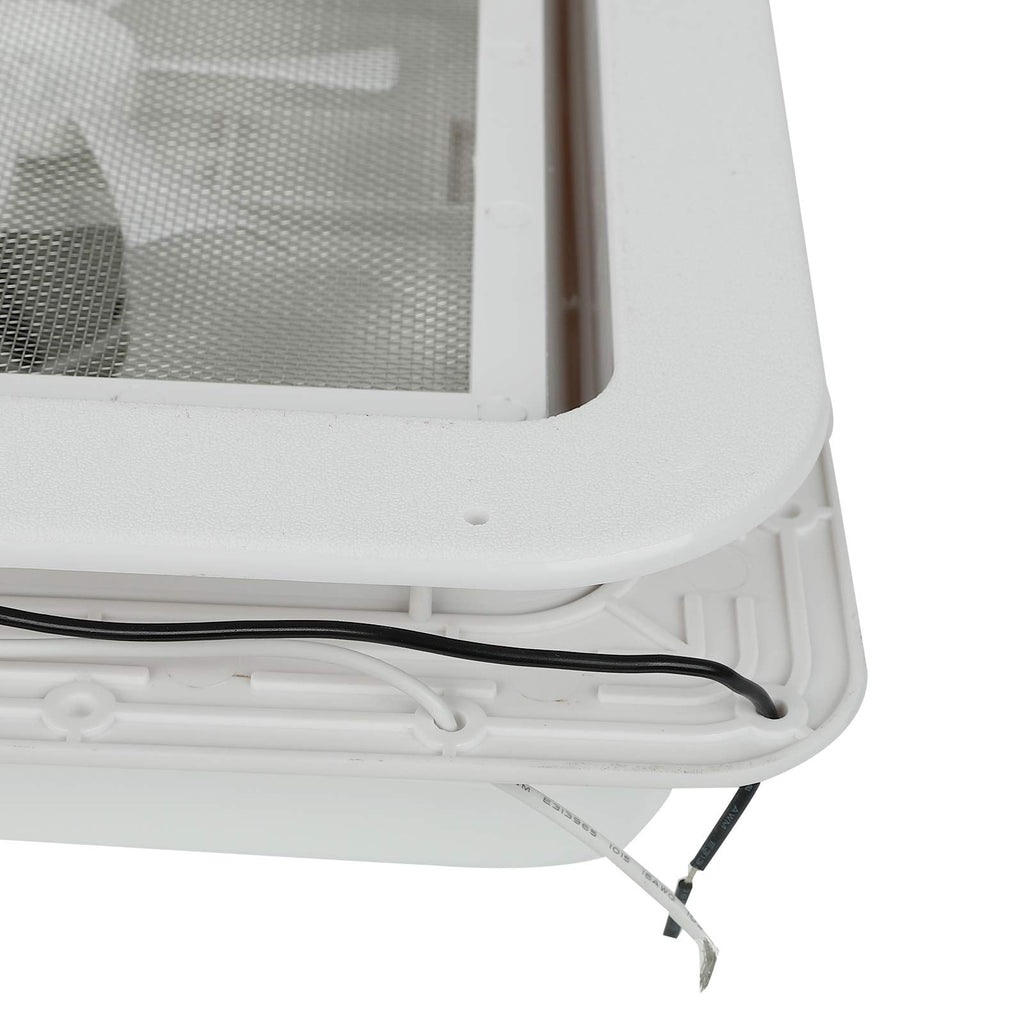 14" RV Roof Vent with 12V Fan White Lid T666222