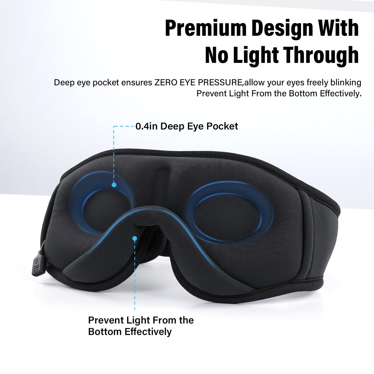 Sleep Mask with Bluetooth Headphones I80483