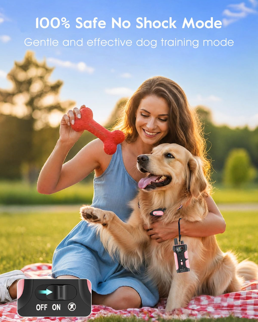 Pink Dog Training Collar with Remote S501749