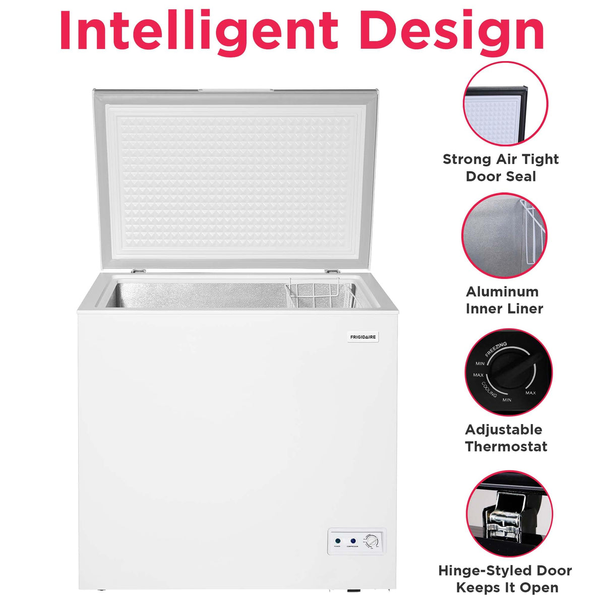 7 Cu. Ft. Chest Freezer with Removable Wire Basket L827958