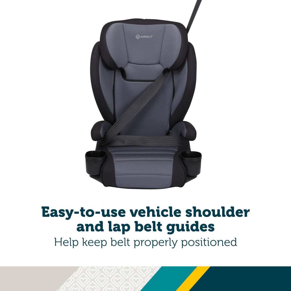 2-in-1 Booster Car Seat, High-Back to Backless, 40-100 lbs I908