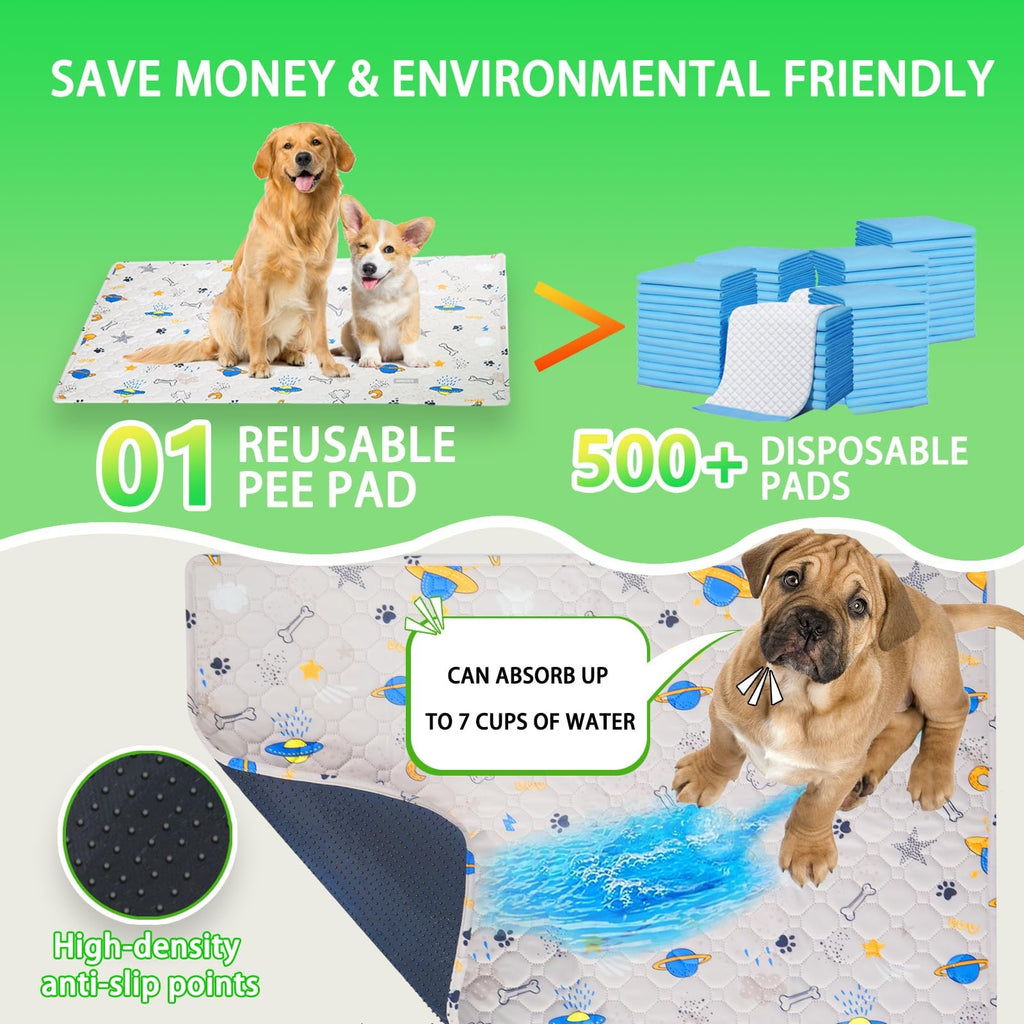 Reusable Artificial Grass Dog Loo System with Tray and Pee Pads, 35x23in F607252