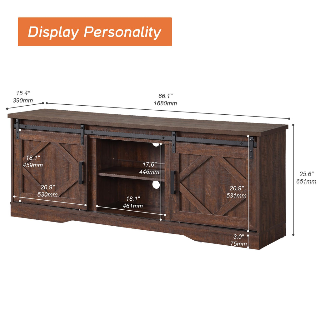 Farmhouse TV Stand for 60-75 inch TV E21662