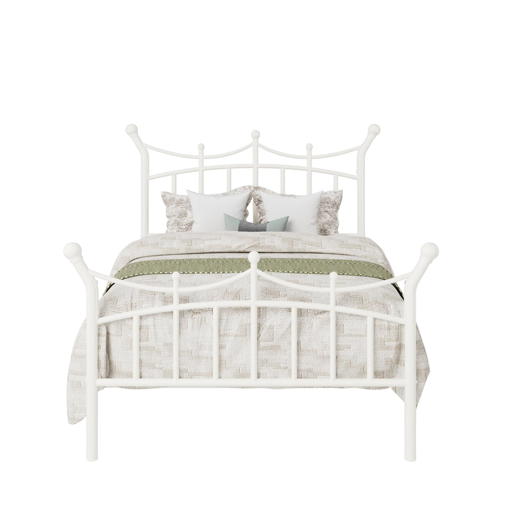 Twin Size White Metal Bed Frame F6098