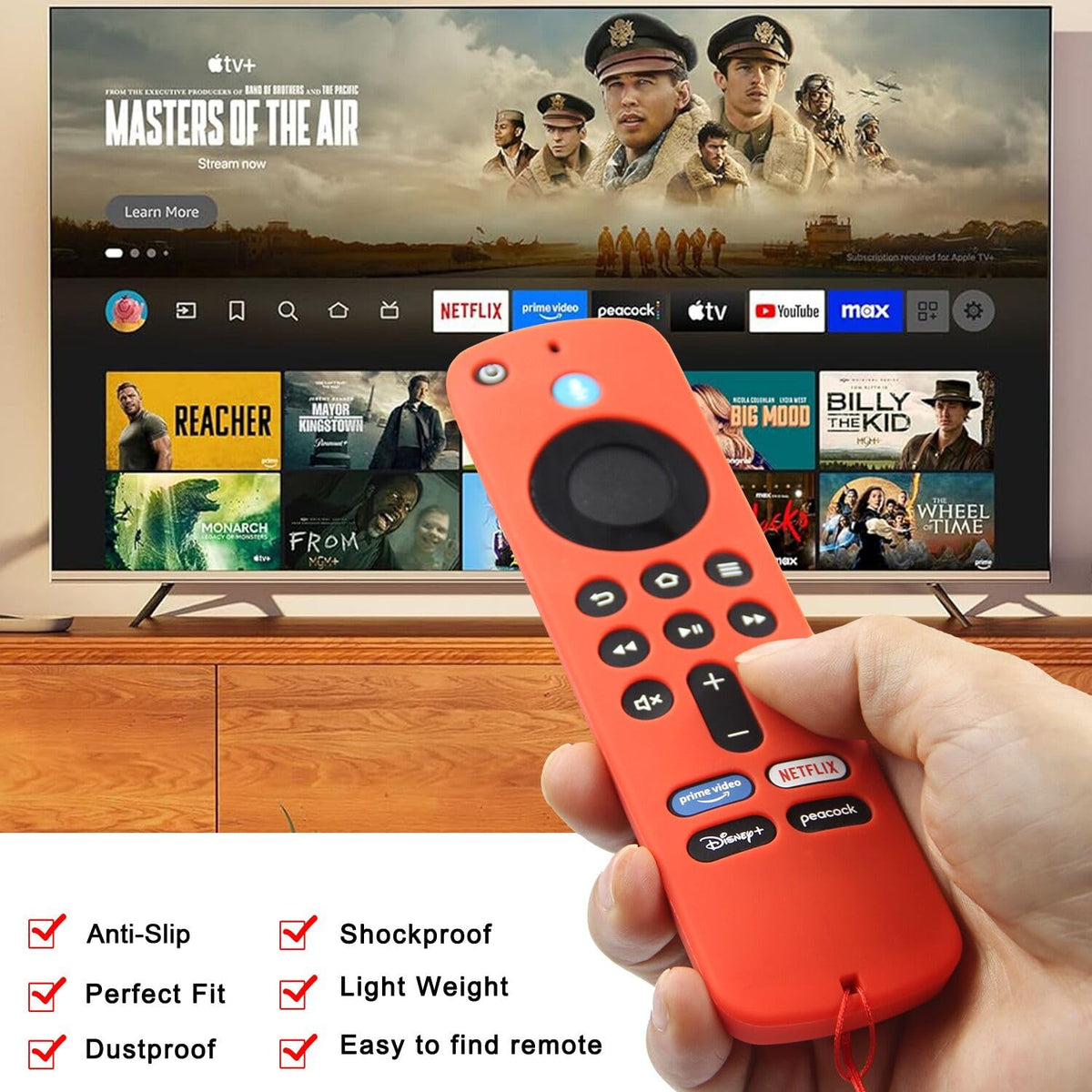 Silicone Remote Cover Case with Wrist Strap O460278