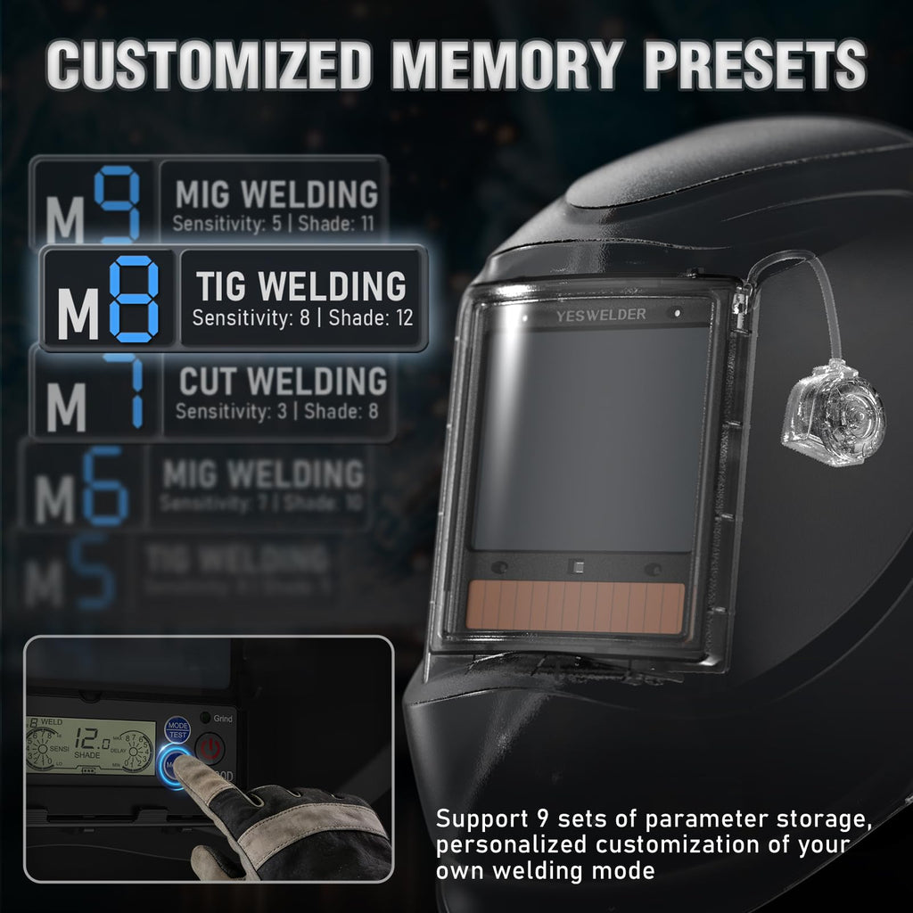 Auto-Shade Welding Helmet with Digital Filter X343