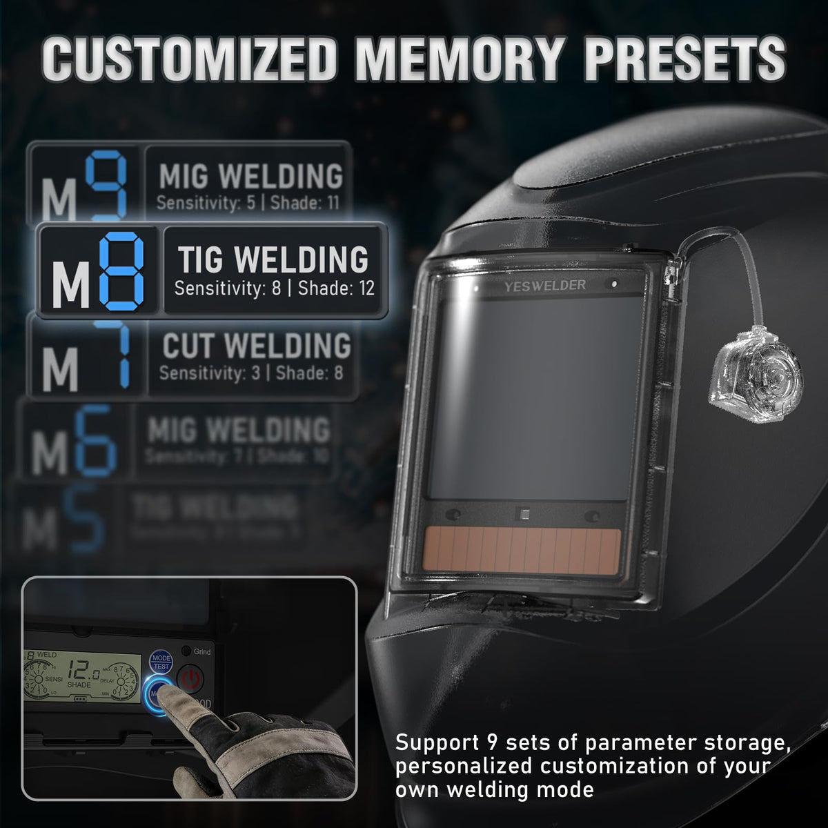 Auto-Shade Welding Helmet with Digital Filter X343