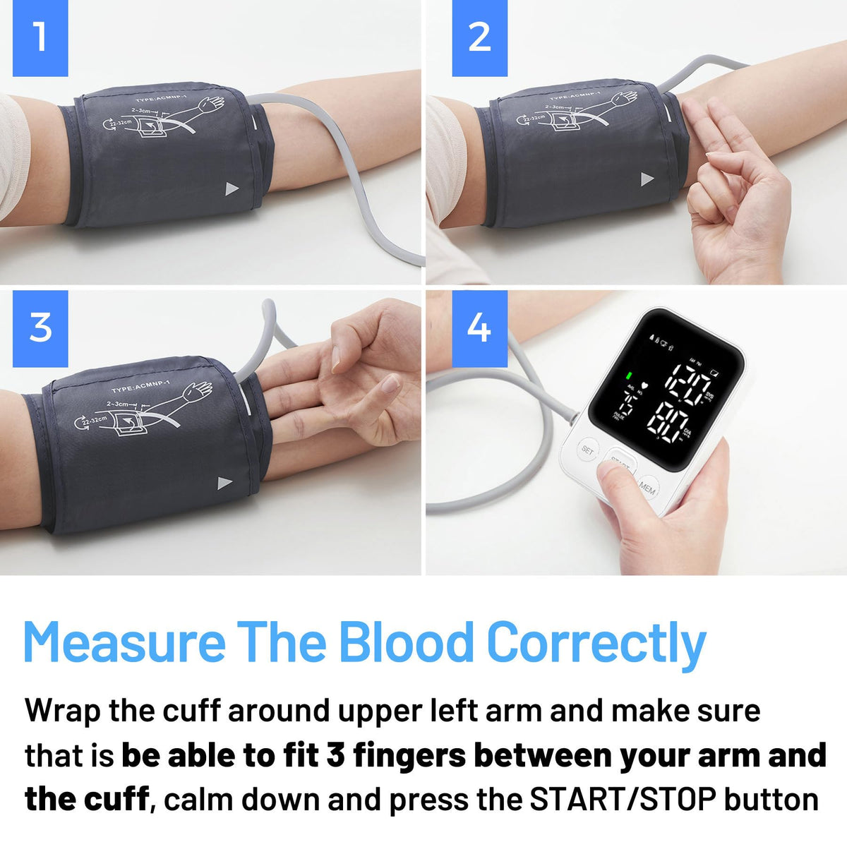 Blood Pressure Monitor Upper Arm 240 Memory White M422543