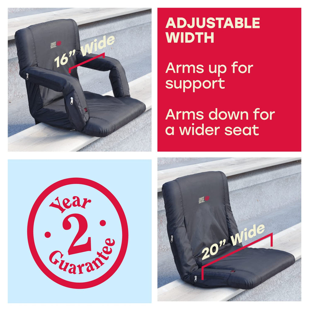 Portable Heated Stadium Seat for Bleachers D9457