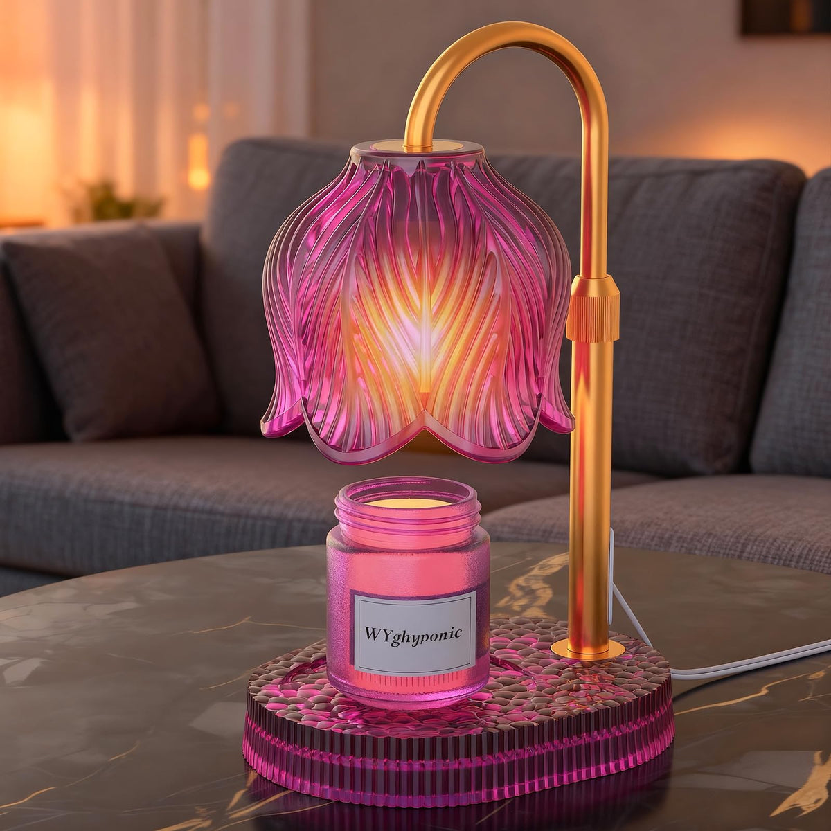 Flower Candle Warmer Lamp with Timer G318