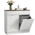 20 Gallon Tilt Out Trash Cabinet with 2 Drawers L83244