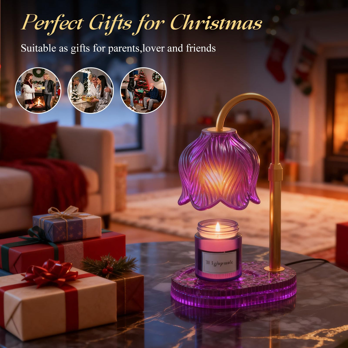 Flower Candle Warmer Lamp with Timer G318