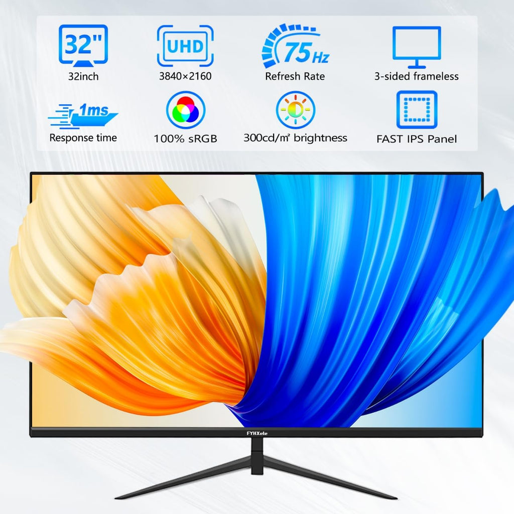 32 Inch 4K UHD IPS Computer Monitor 75hz 1MS N4273