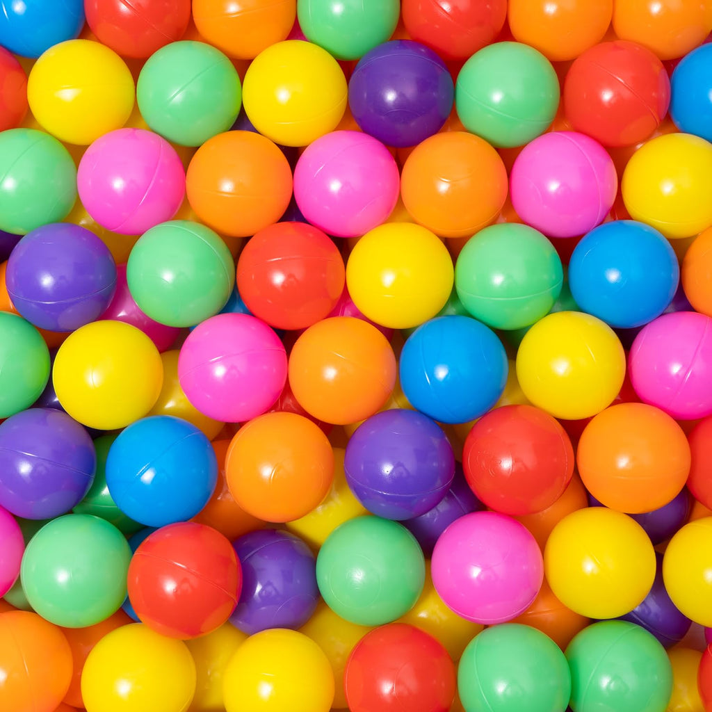 100pcs Crush Proof Plastic BPA Free Non-Toxic Play Balls P76335