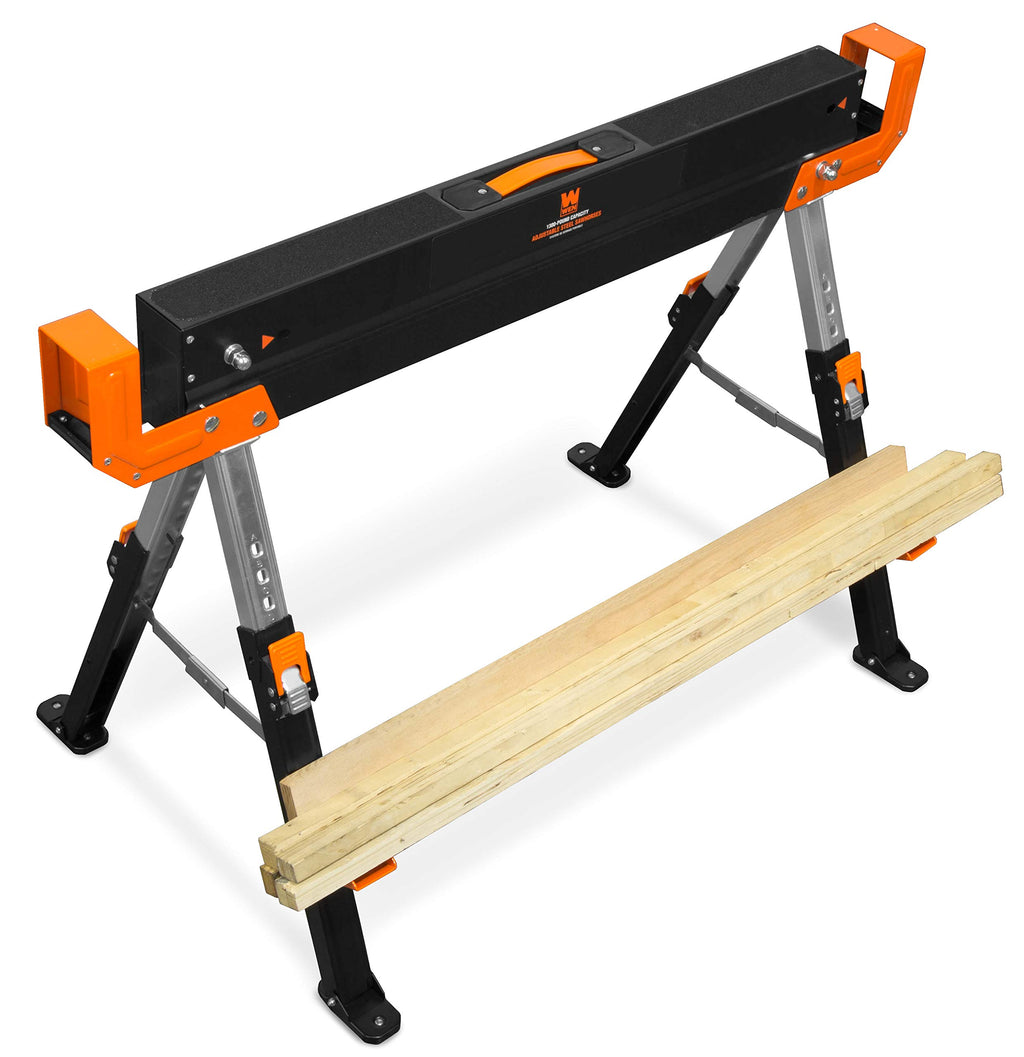 Steel Saw Horse Set and 6" Quick Release Track Saw Clamps X3623