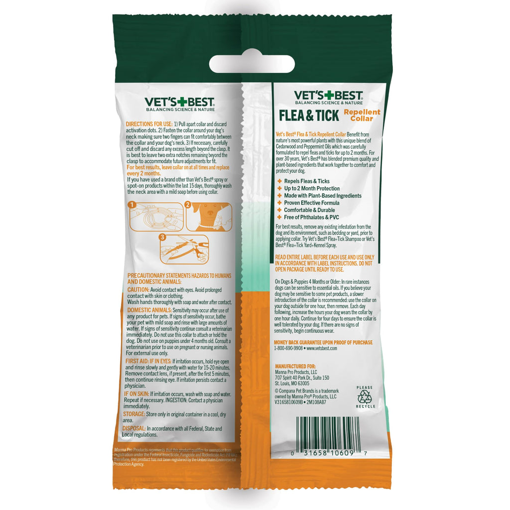 Plant-Based Flea & Tick Prevention Collar for Dogs L553762