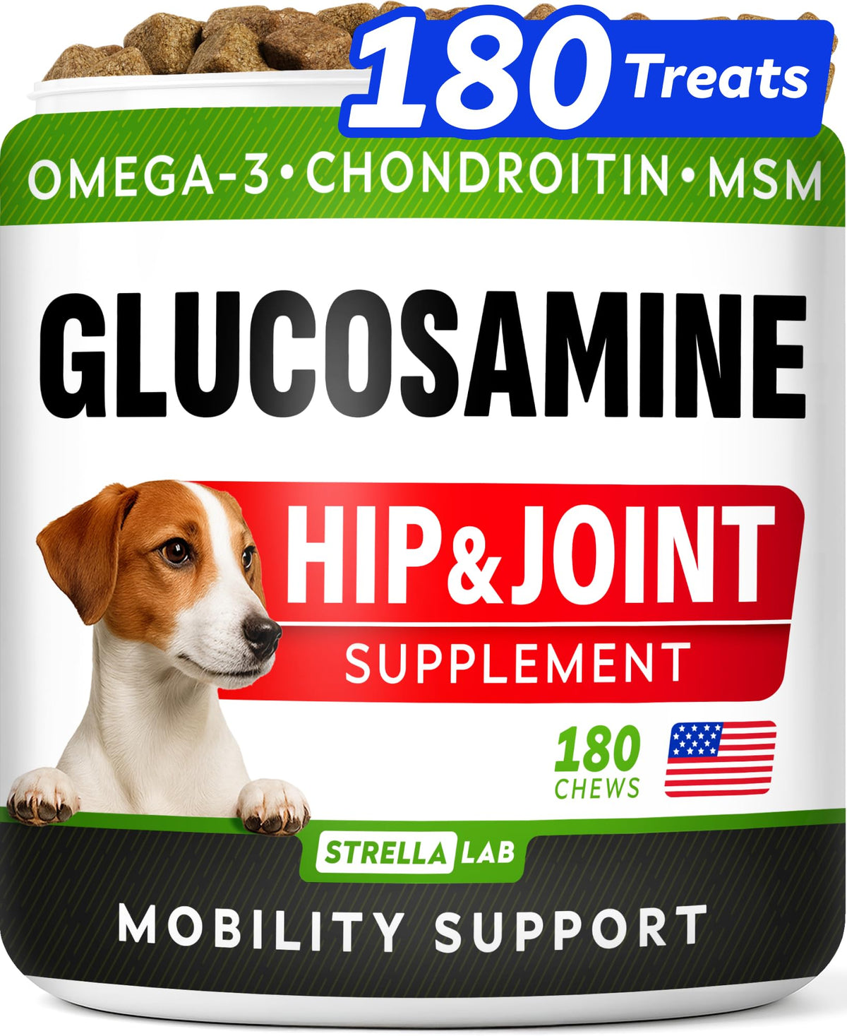 Glucosamine Chondroitin MSM Hip Joint Supplement Chews Z838